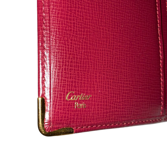 Vintage Cartier Cowhide Leather Credit Card Bifold Wallet NWOT - Picture 7 of 16